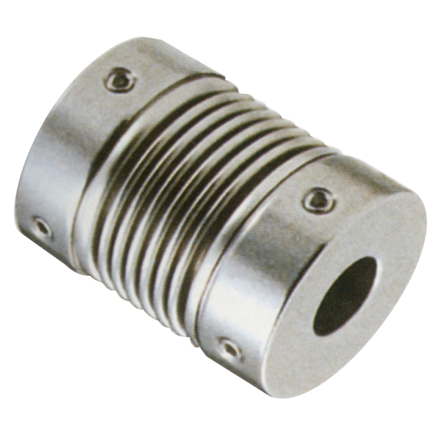 Product R3011, Full Bellows Coupling - Stainless Steel set screw / 