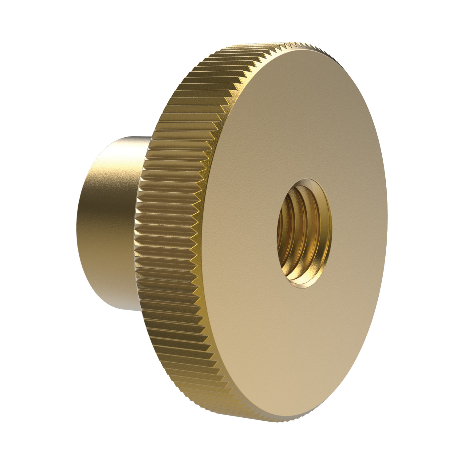 Product P0403.BR, Brass Knurled Nuts DIN 466 / 