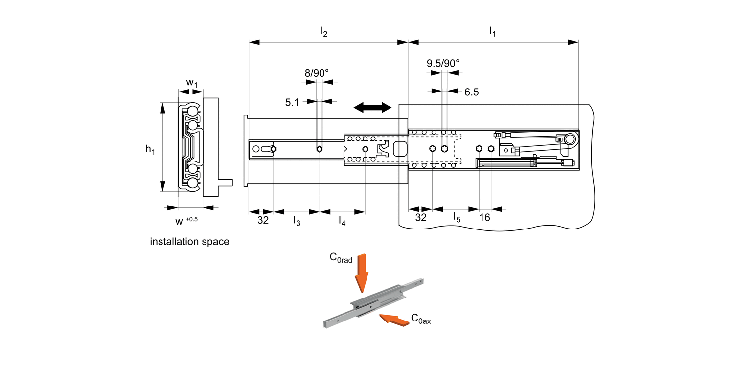 L2011 Soft-Close Drawer Slide