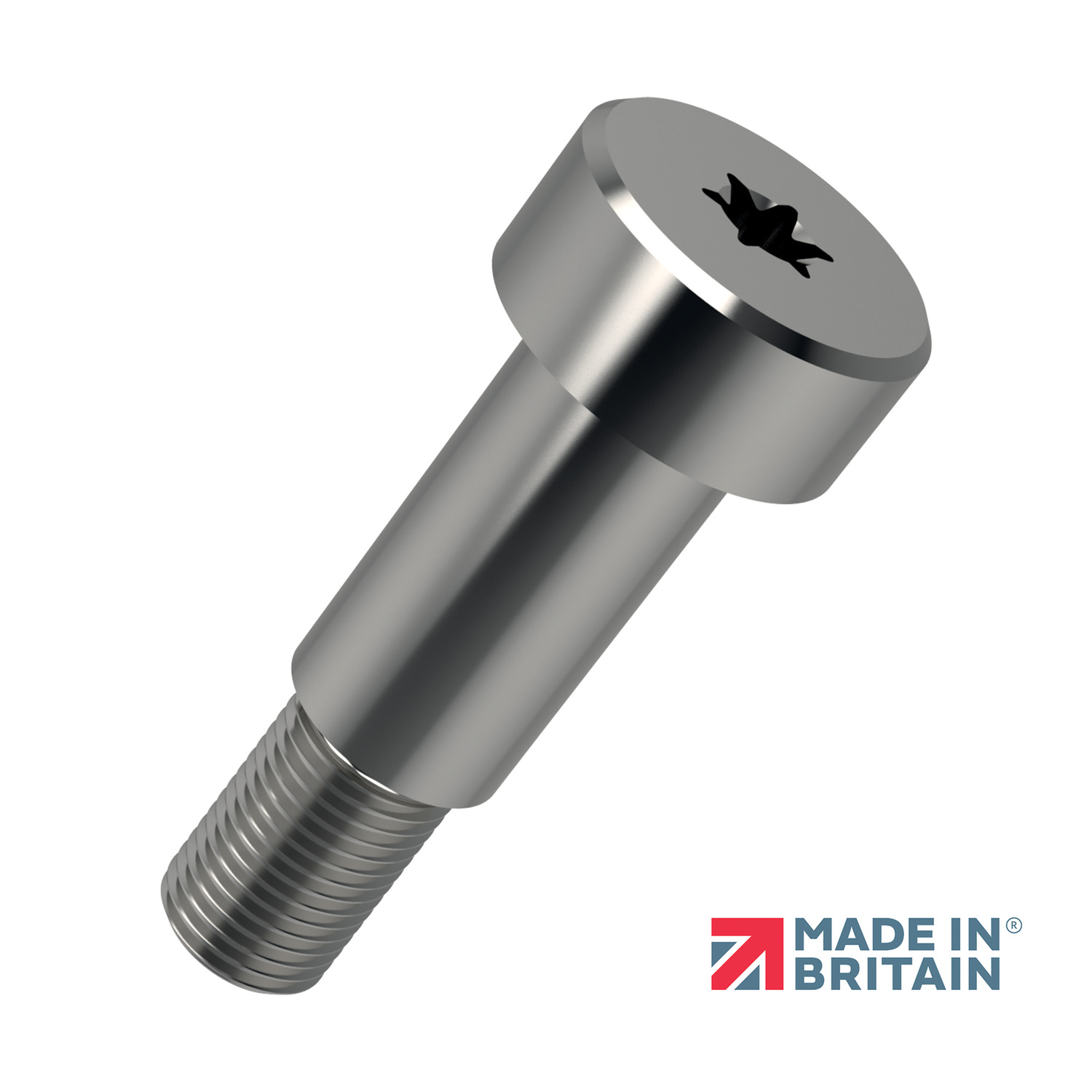 Shoulder Screws - Cap Head Tx head shoulder scre in 303 series stainless steel - also available in black.