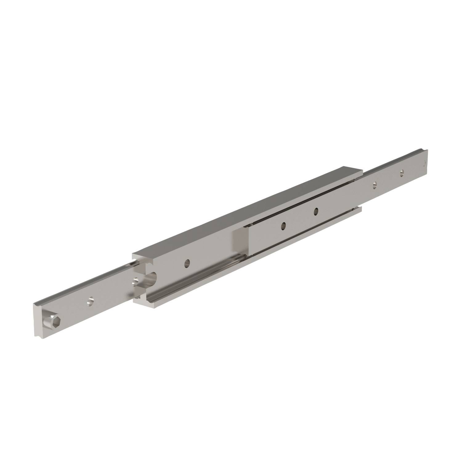 L2054.1850 Stainless AISI 316 slide l 1850 size70 Stainless steel (A4,AISI 316) -rail , balls & cage