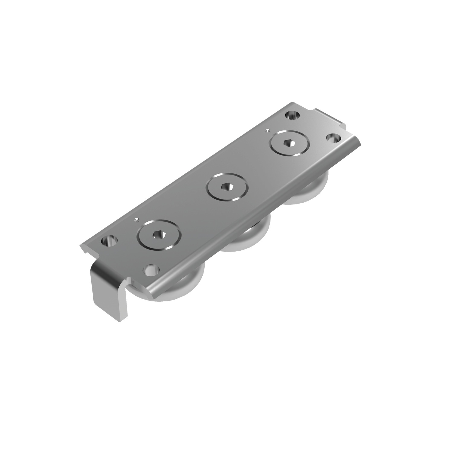 Product L1970.LP, Low Profile Steel Sliders for T rail (master) / 