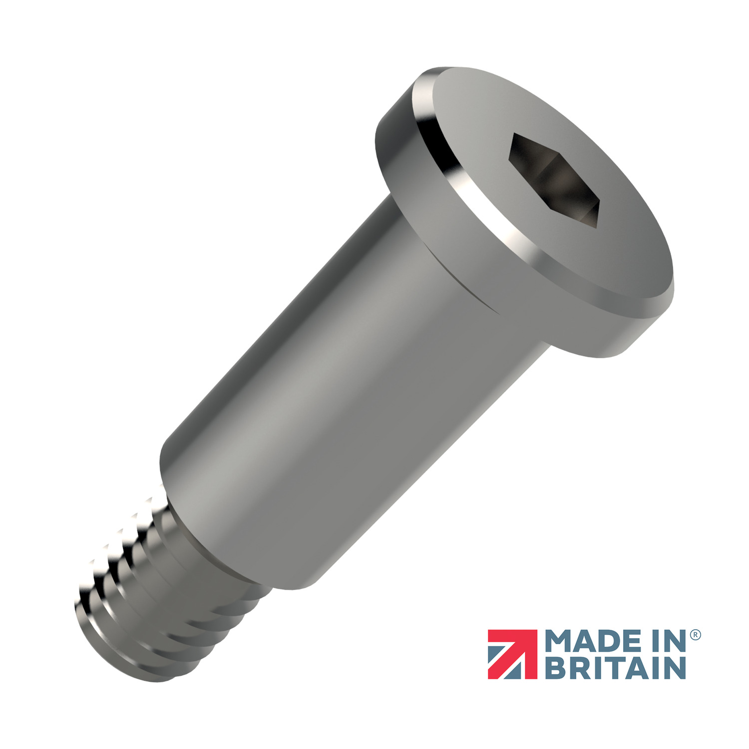 Ultra Low Head - Shoulder Screw Low profile stainless shoulder screws in stock (click here to see range).