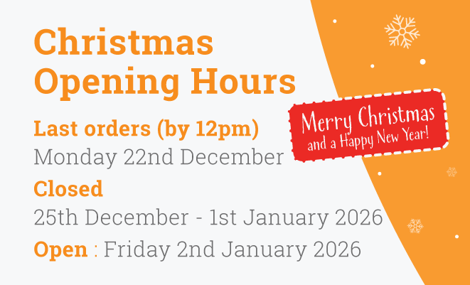 Christmas Opening Times banner