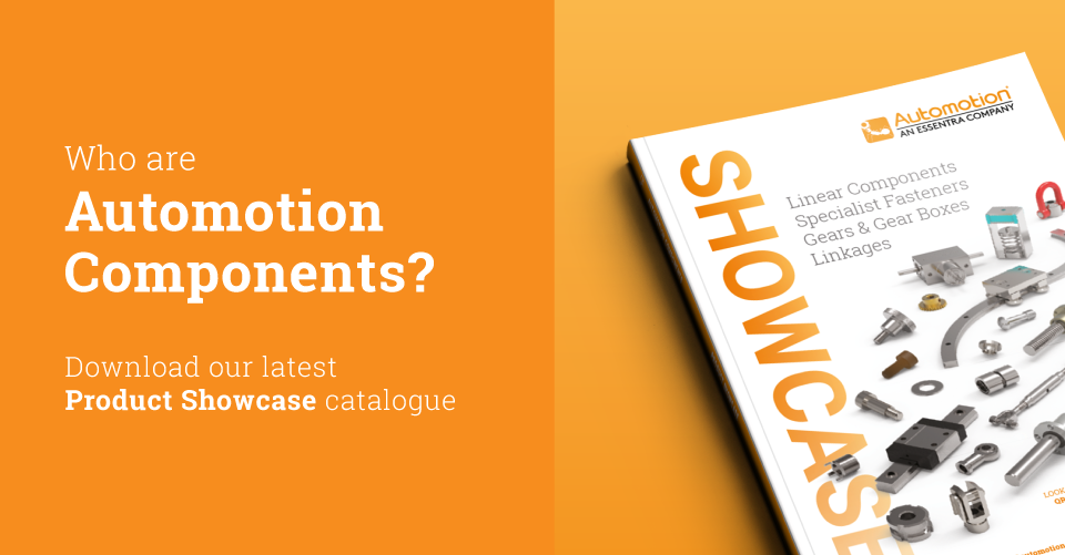 Text displaying 'Who are Automotion' with an image of the latest Automotion Showcase catalogue