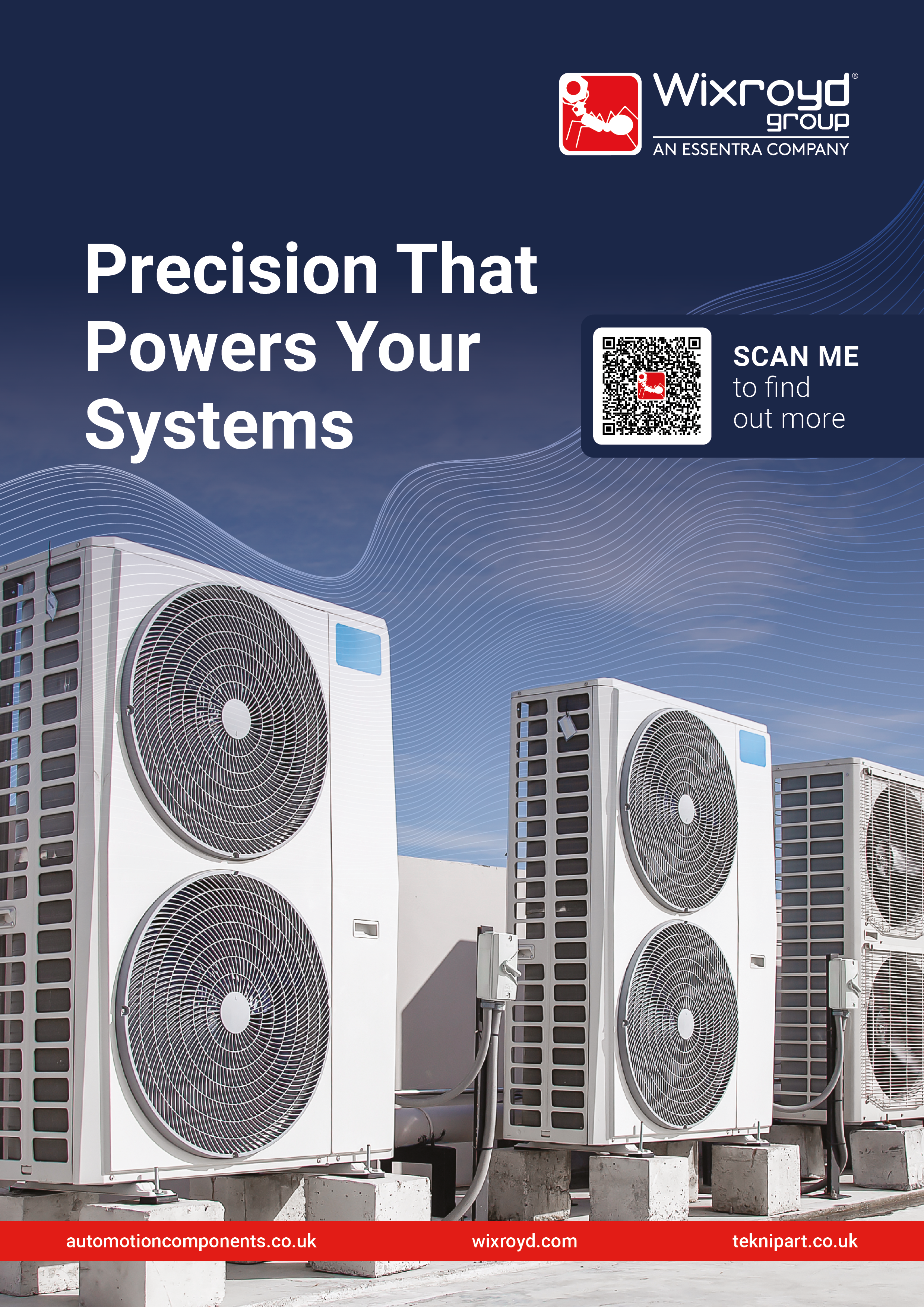Front cover of the Wixroyd Group's Precision That powers your systems catalogue