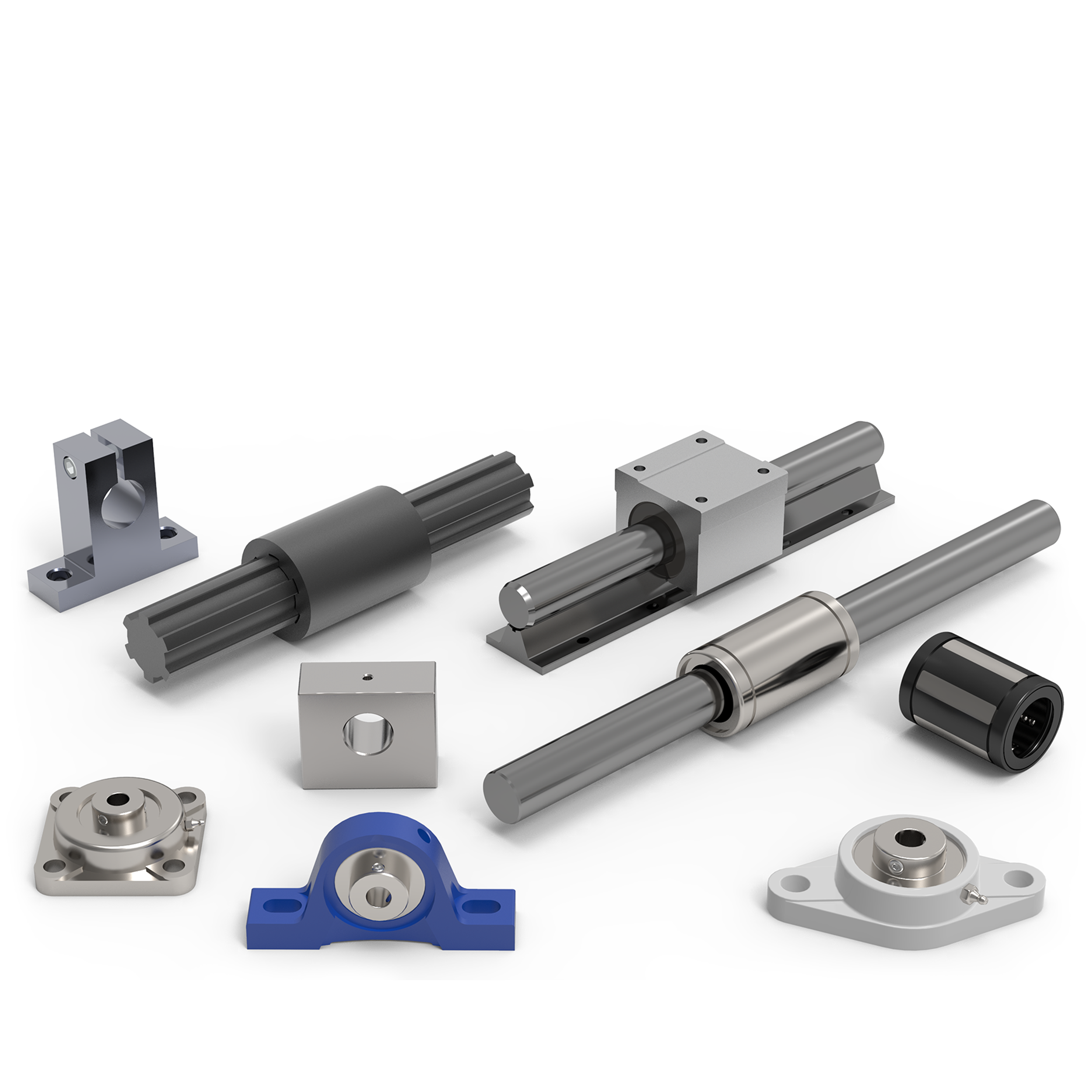 selection of linear bearings and shafts