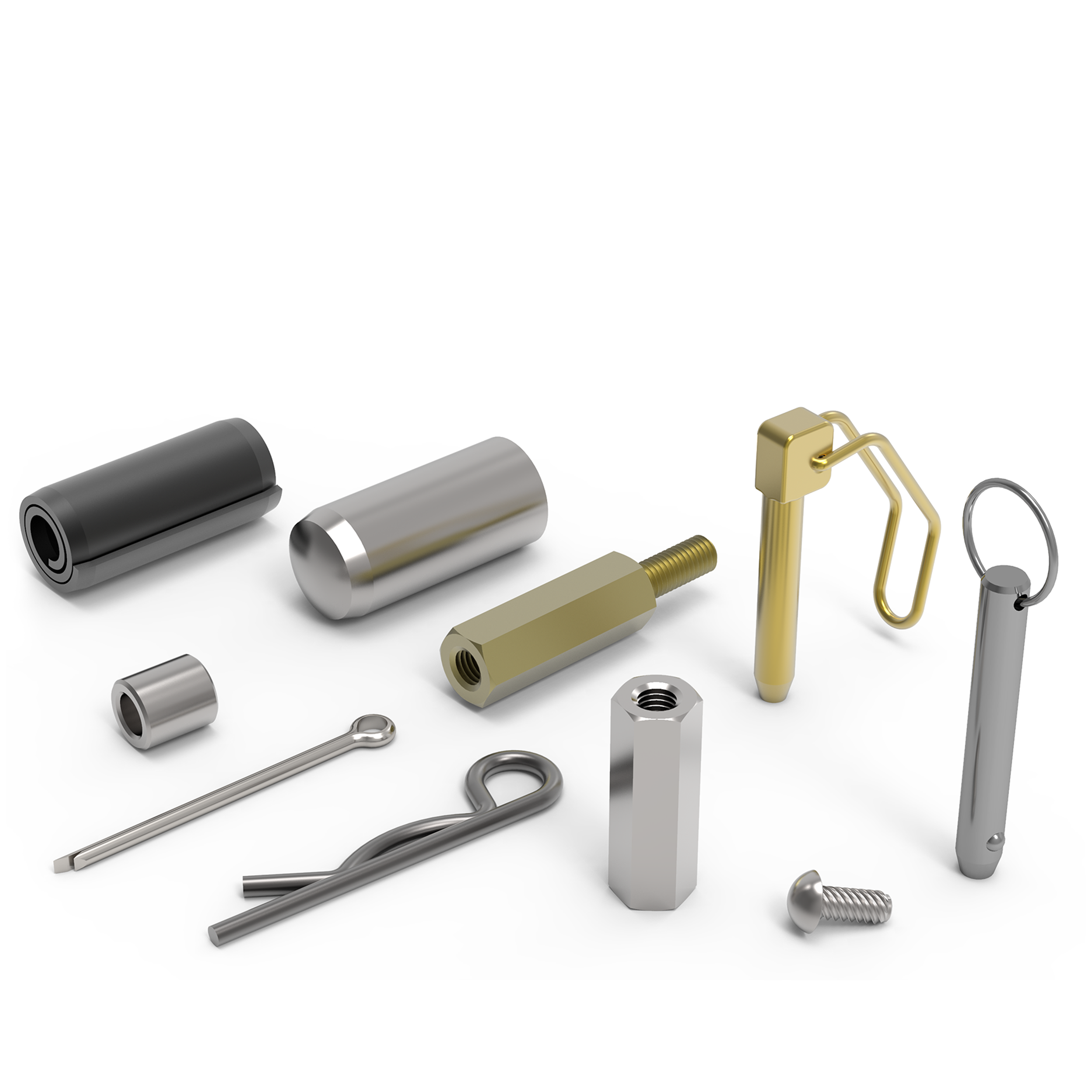 selection of pin and spacers