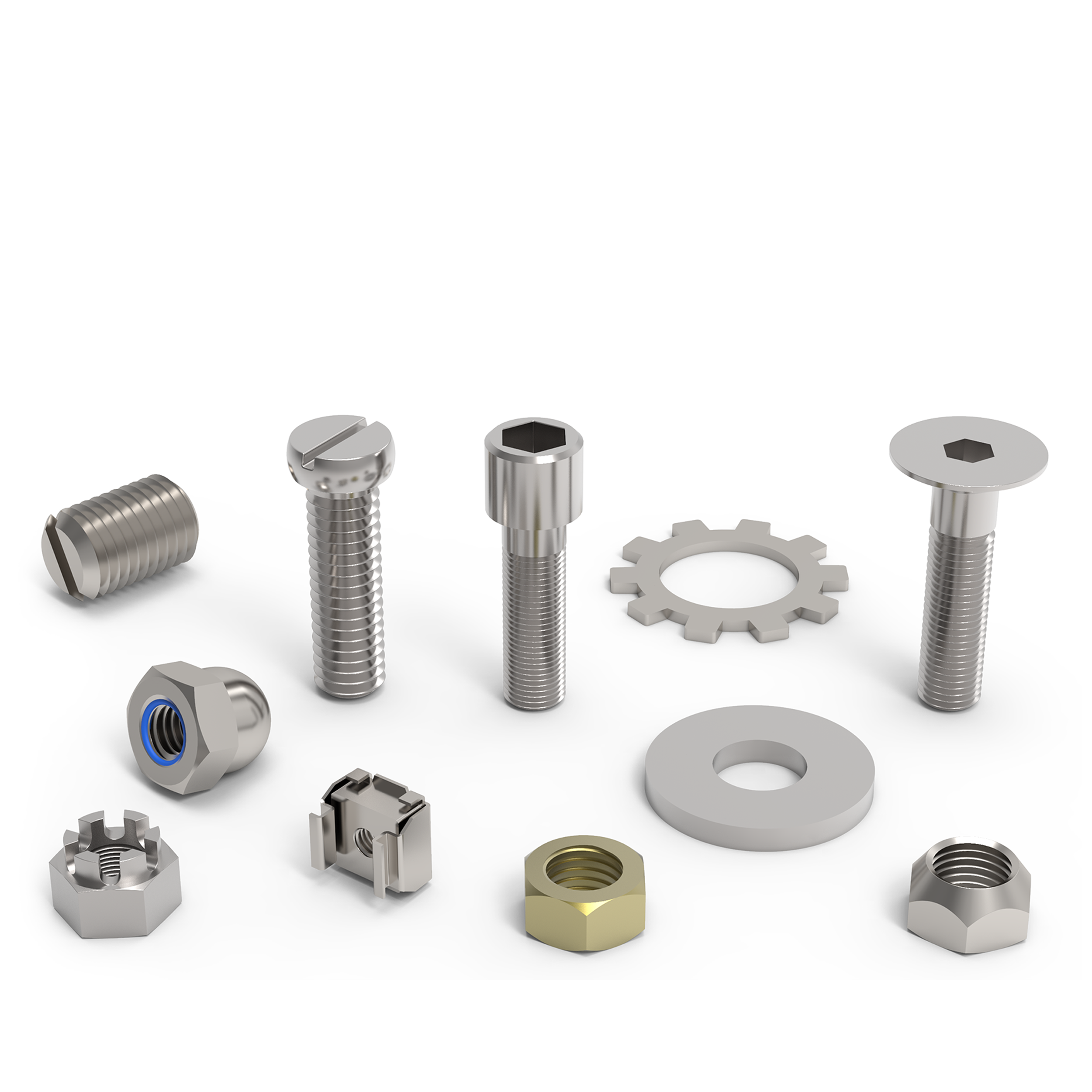 selection of pin and spacers
