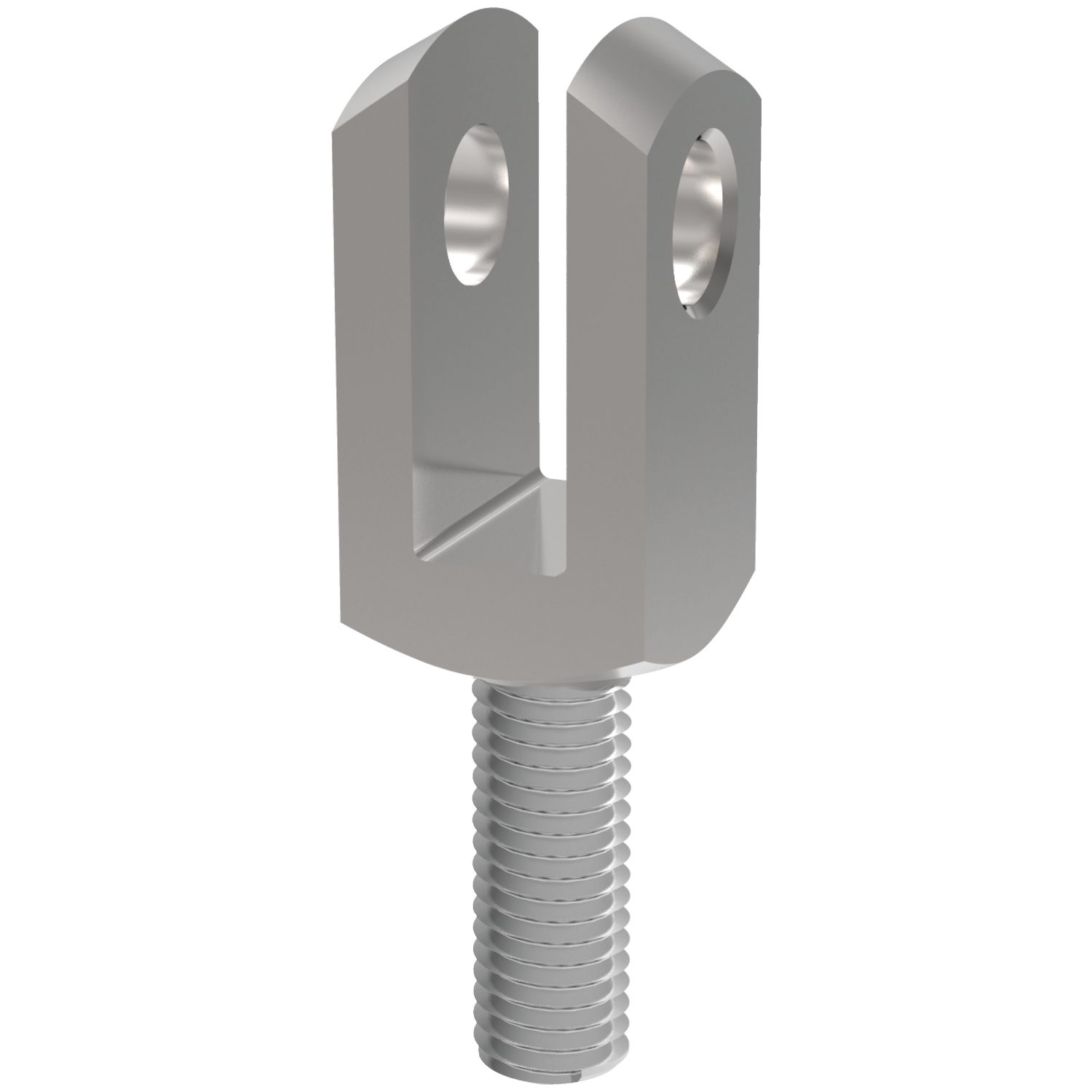 Clevis joint DIN 71751 with circlip size 12 x 24 right handed stainless steel Clevis joint DIN 71751 with circlip size 12 x 24 right handed stainless steel