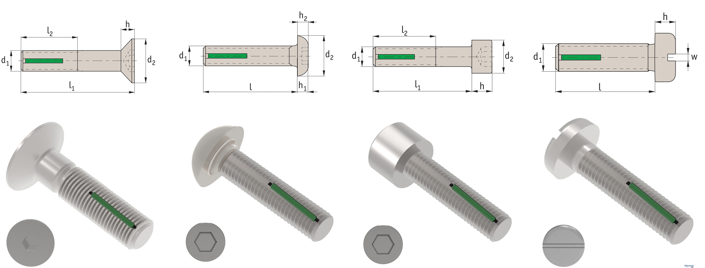 Automotion Self Locking Screws