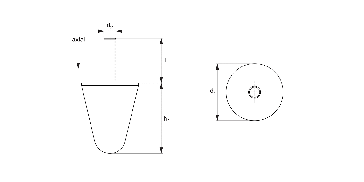 P2024 Anti-vibration Cones male