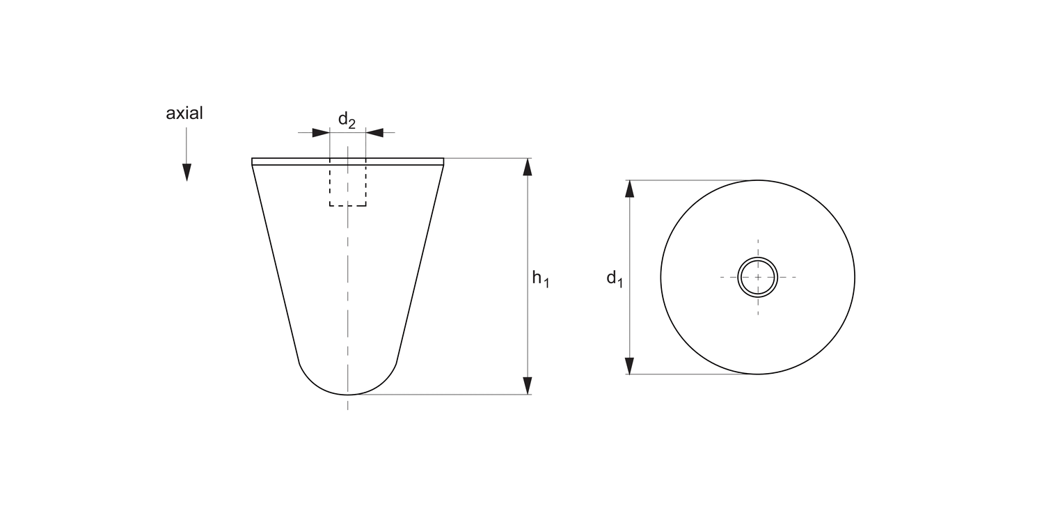 P2025 Anti-vibration Cones female