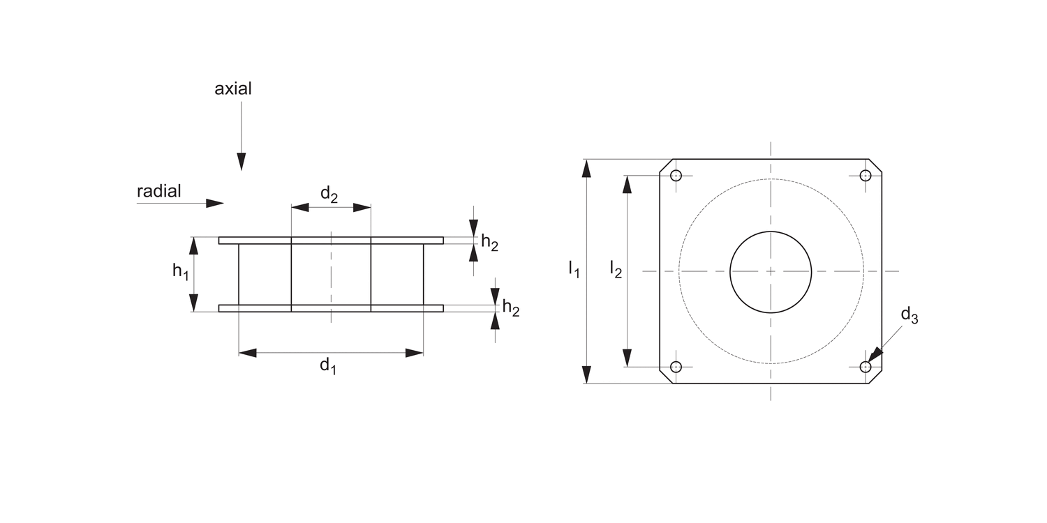 P2054 Anti-vibration Pads