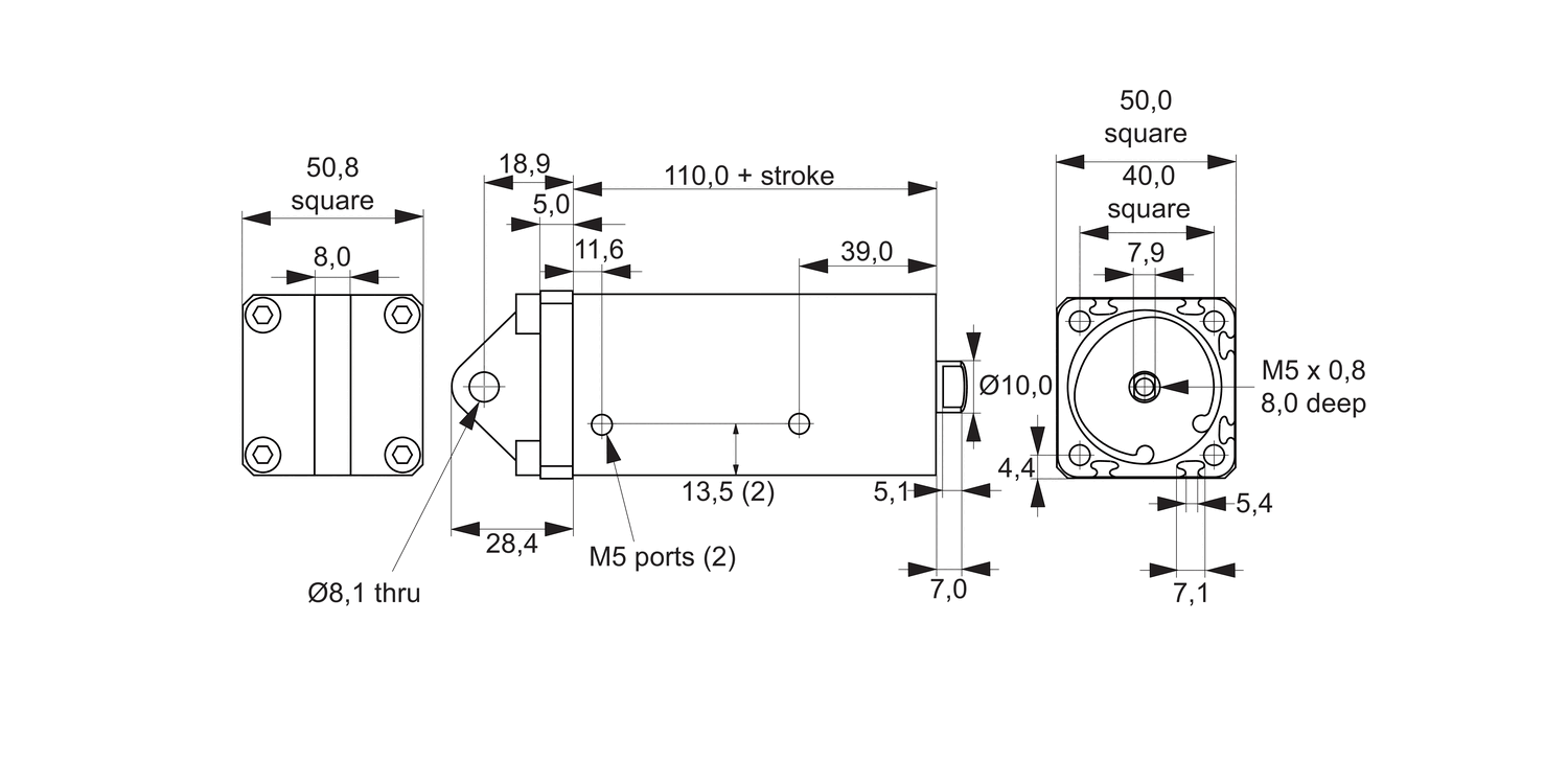 L4556 Anti-Stiction Air Cylinder -  32mm Bore