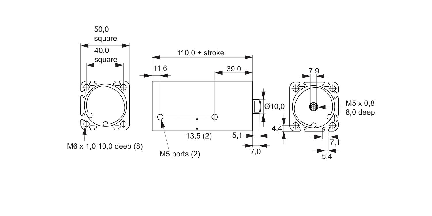L4558 Anti-Stiction Air Cylinder -  32mm Bore