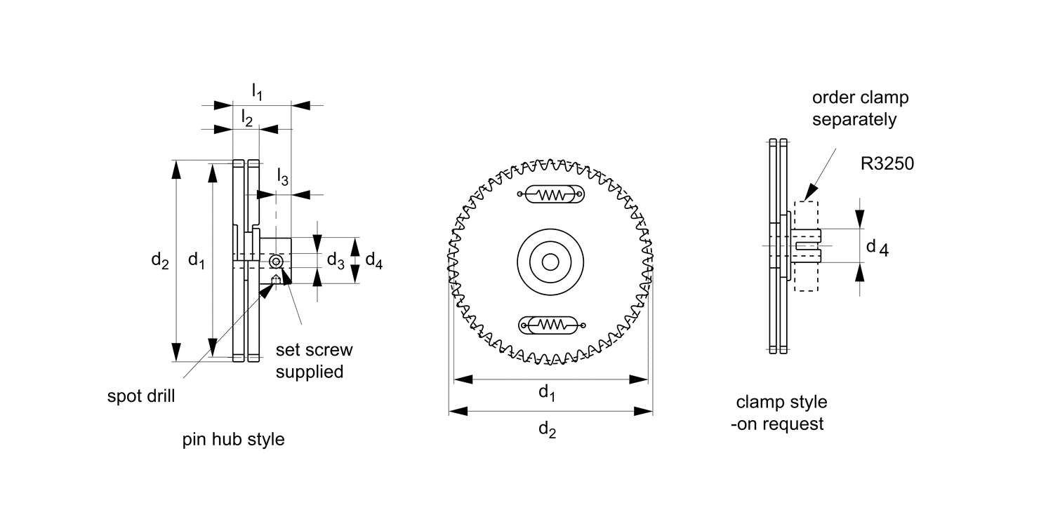 R2096 0,25 Module Anti-backlash Gears