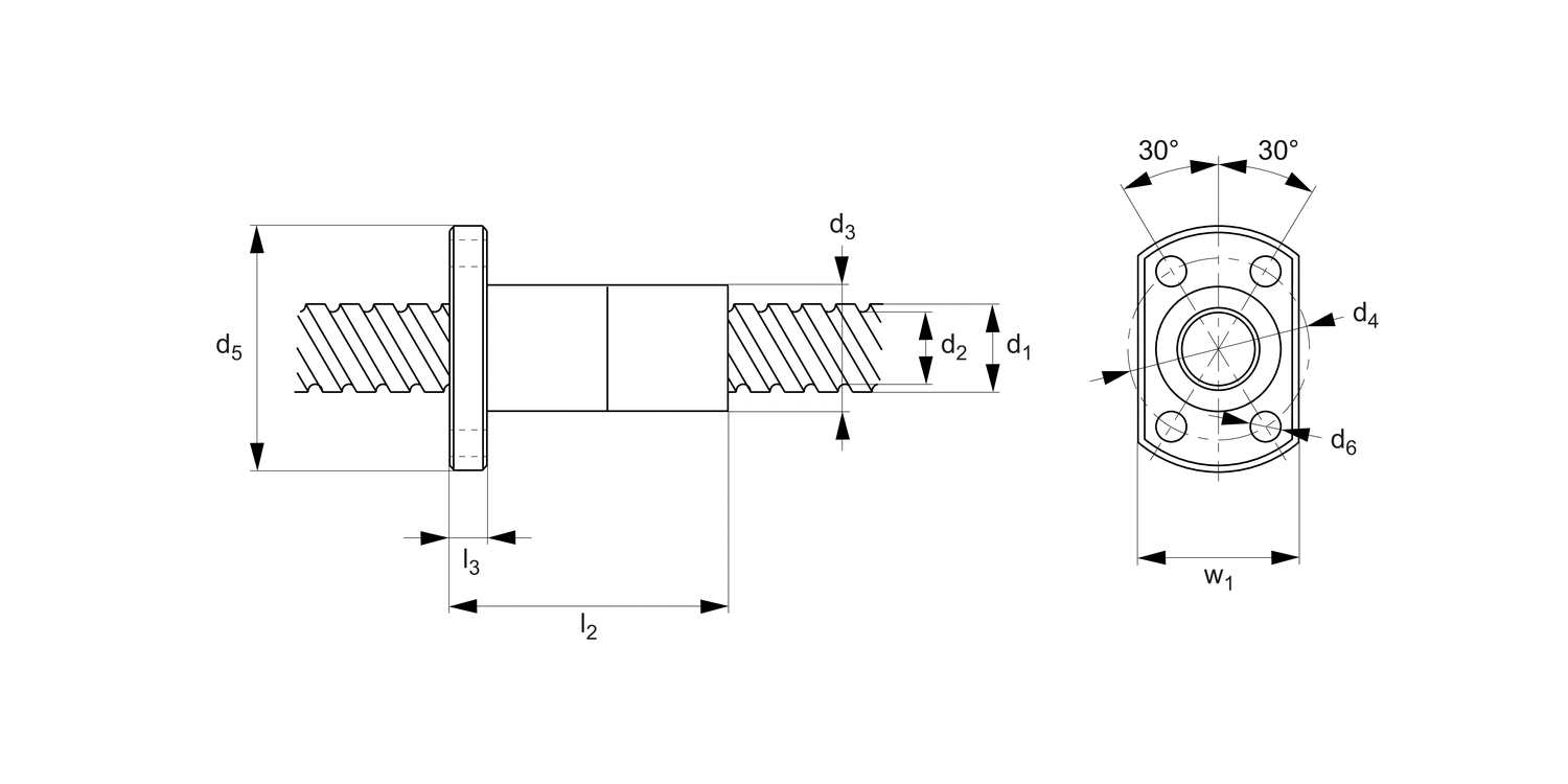 L1351 Anti-backlash High Helix Lead Screws
