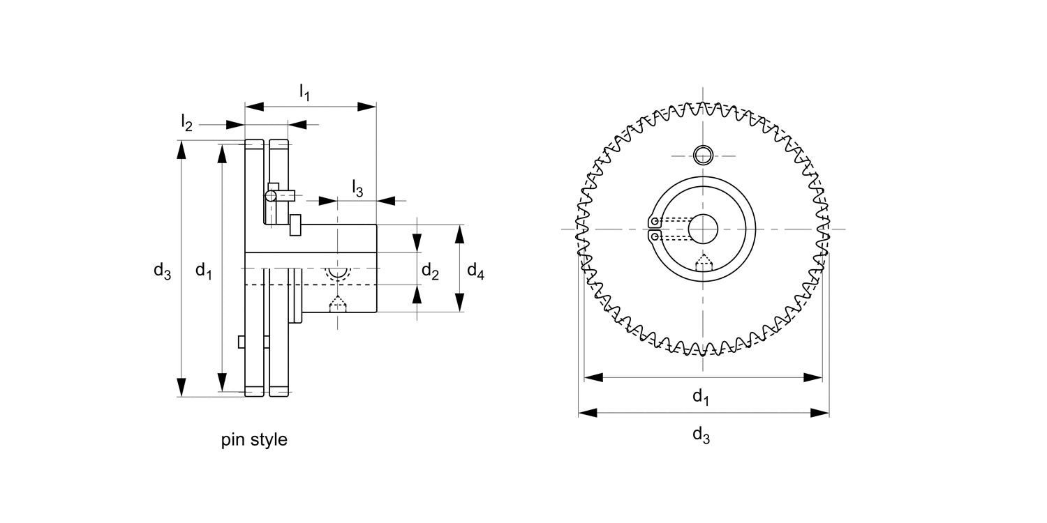 R2080 1,0 to 0,5 Module Anti-backlash Pinions