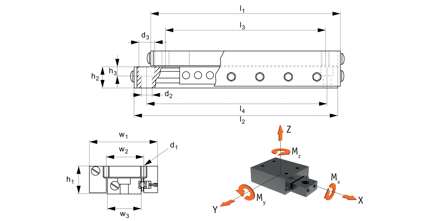 L1030 Low Profile Ball Slide Assemblies