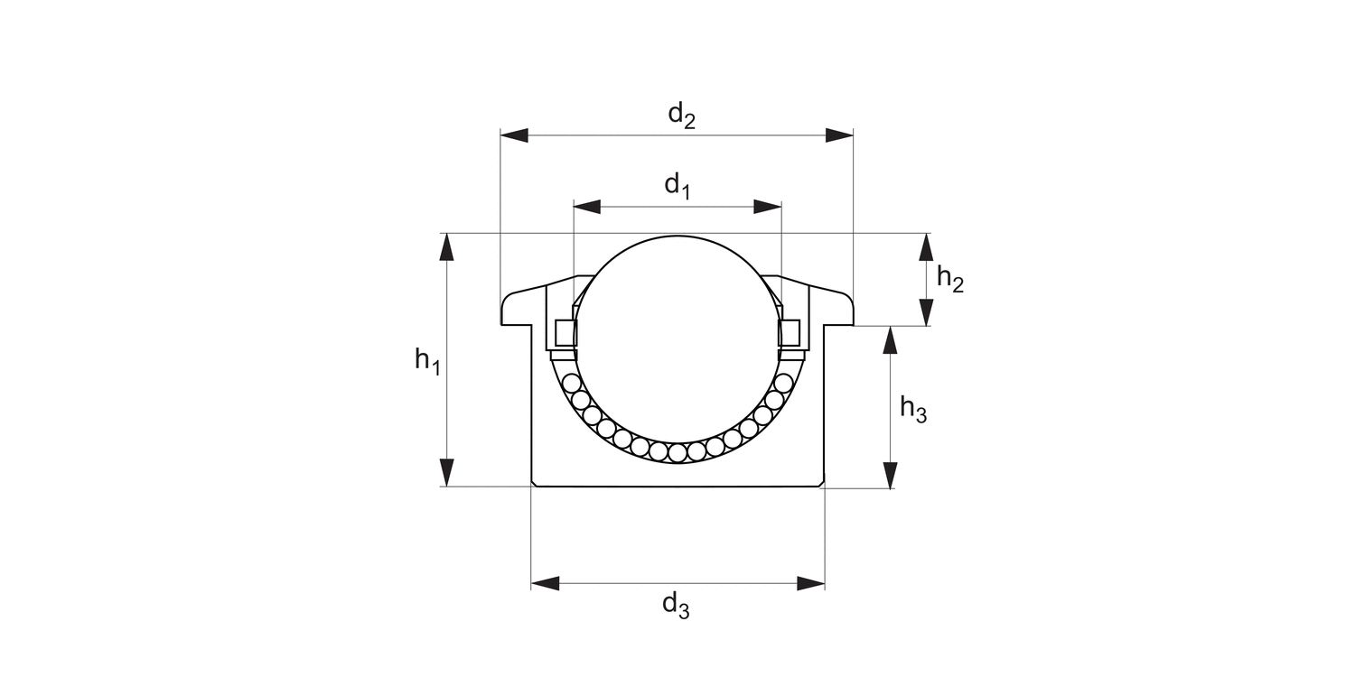 P2701 Acetal Body Ball Transfer Units