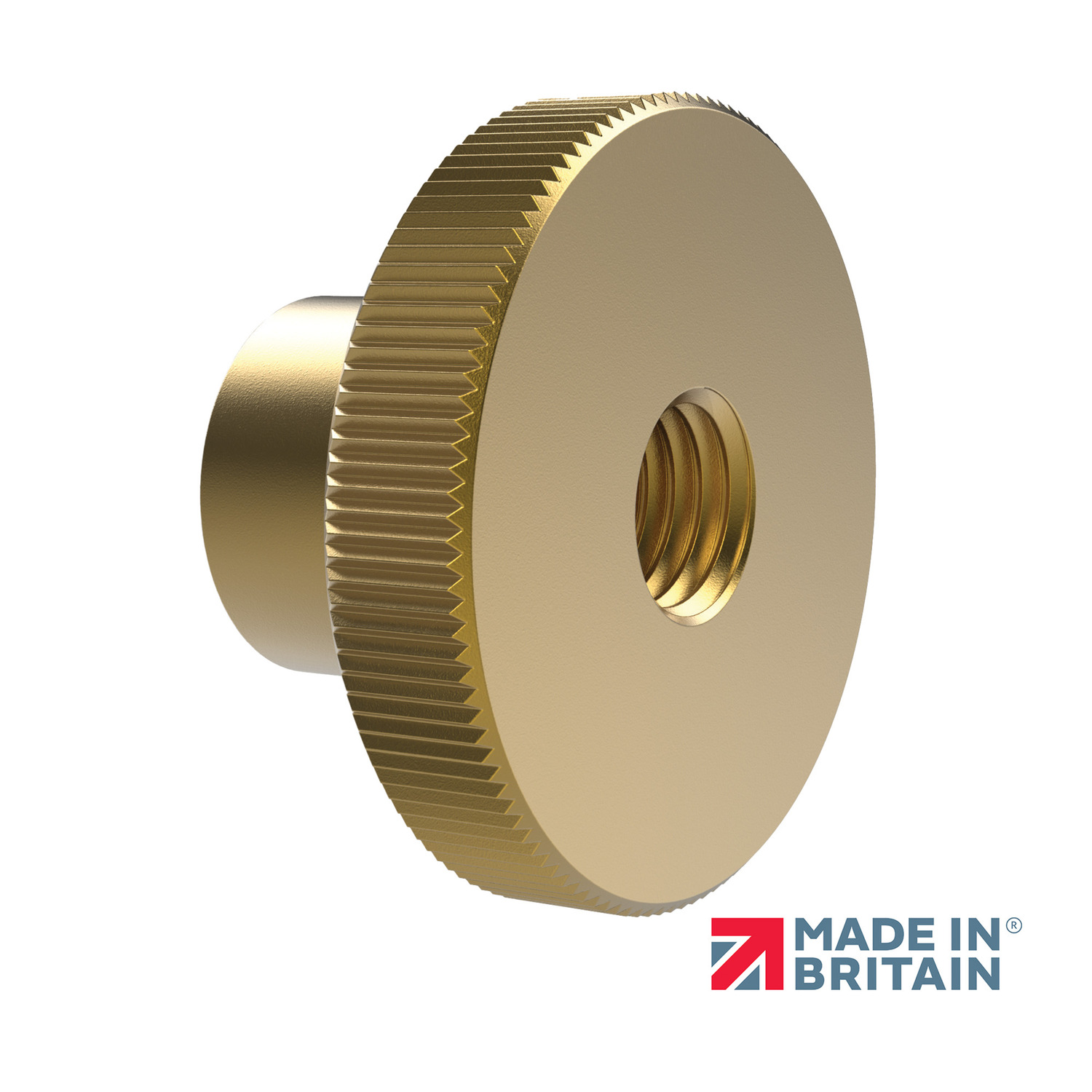 P0403.BR Brass Knurled Nuts