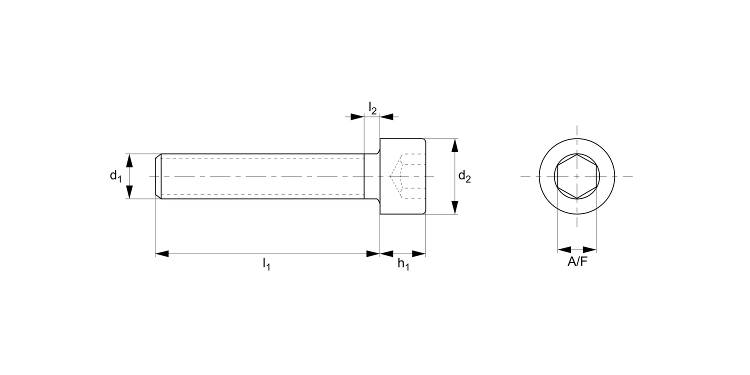 P0500.NP Cap Head Hexagon Socket