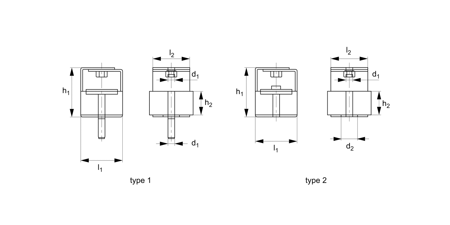 P2503 Acoustic Ceiling Hangers with nut