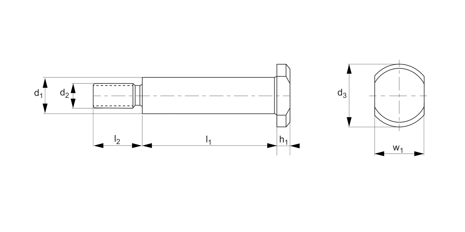 R3428 Clevis Pin With Thread