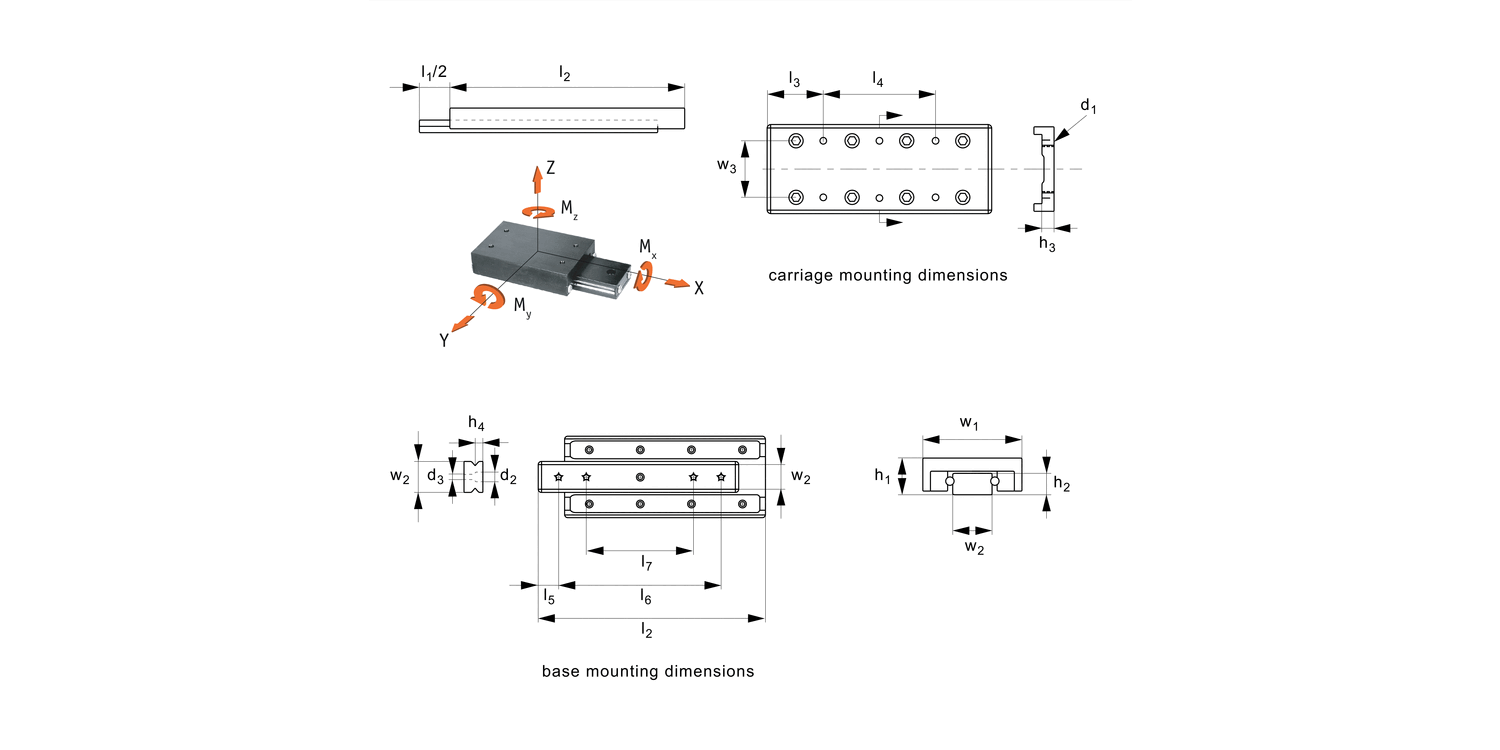 L1027.AL Low Profile Crossed Roller Table