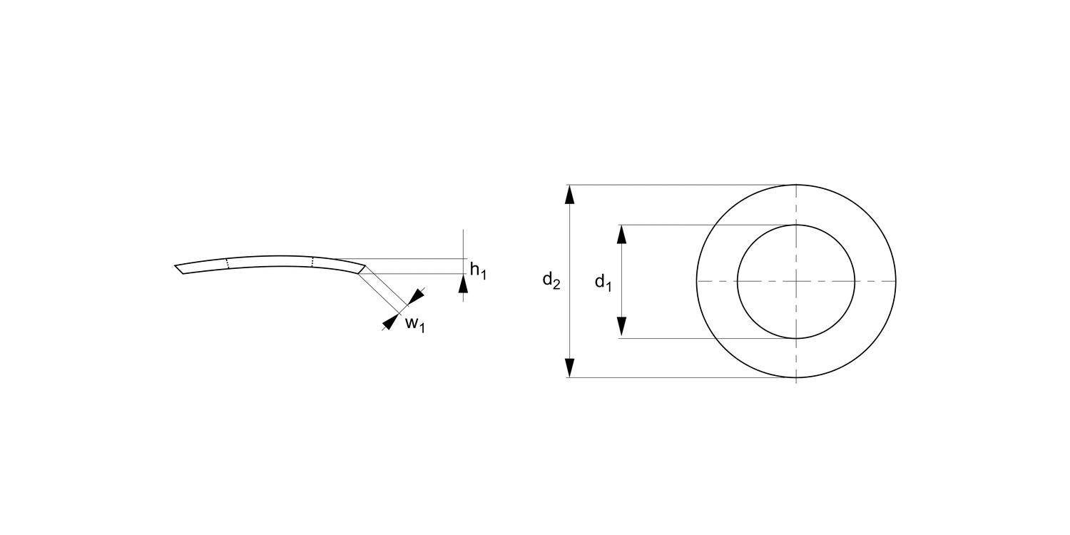 P0360.ZP Curved Spring Washers