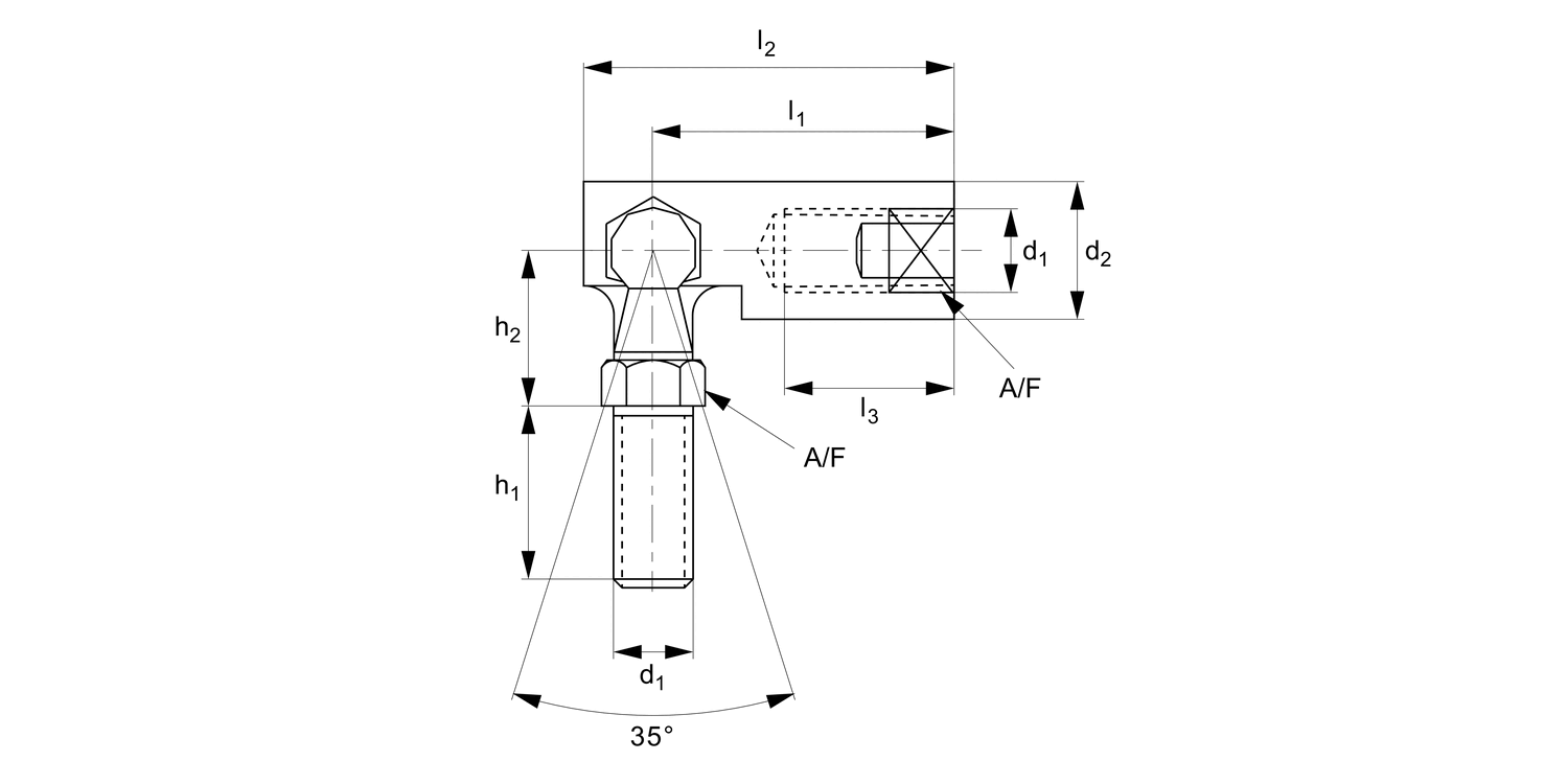 R3532 Stainless DMG Ball and Socket Joint