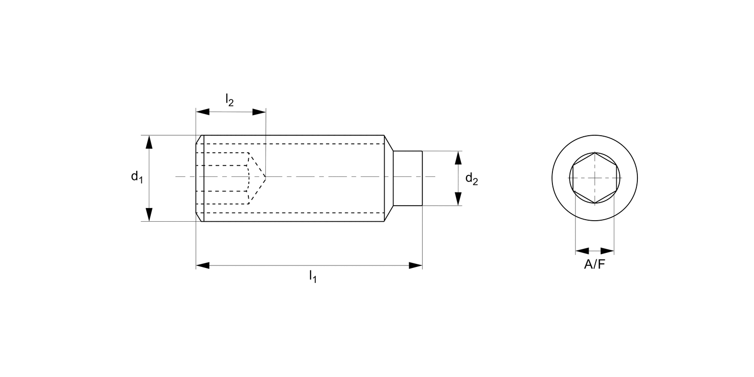 P0274.A2 Socket Set Screws Dog Point