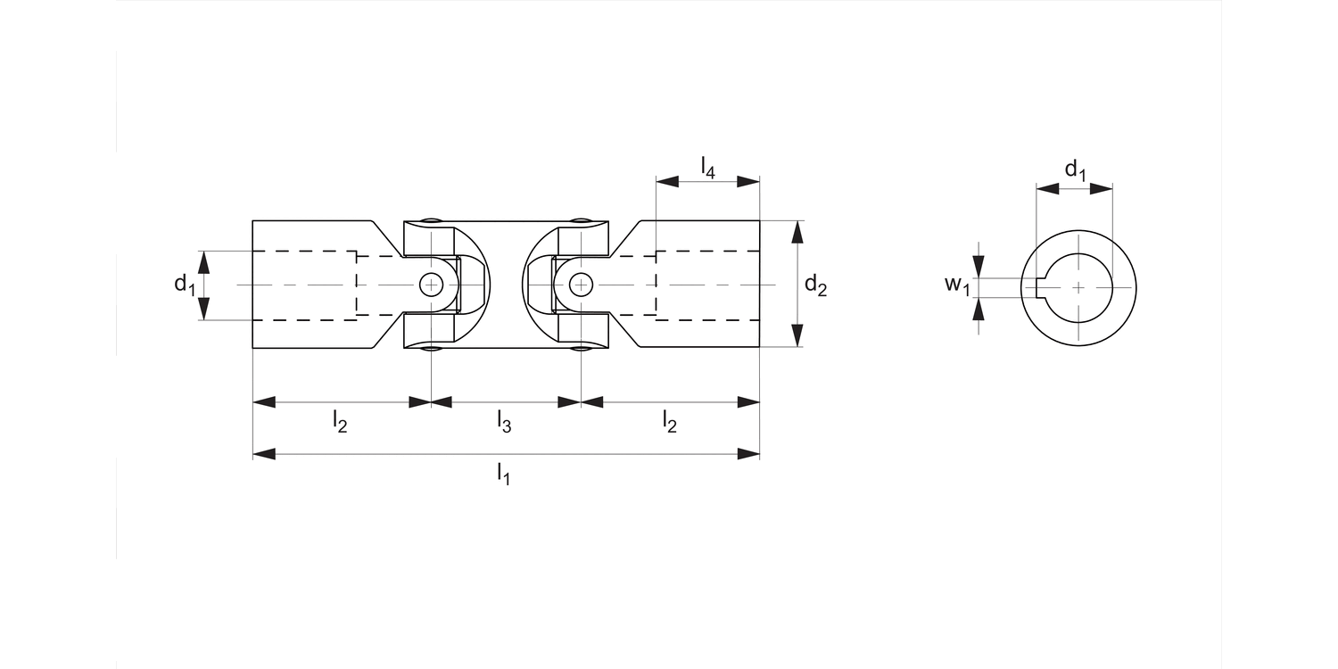 R3696 Stainless Double Universal Joint