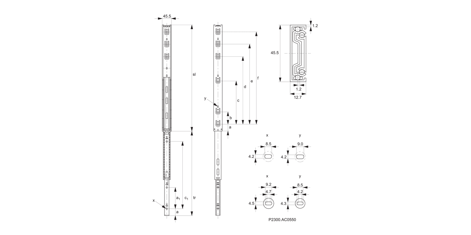 L2066 Drawer Slide - Full Extension