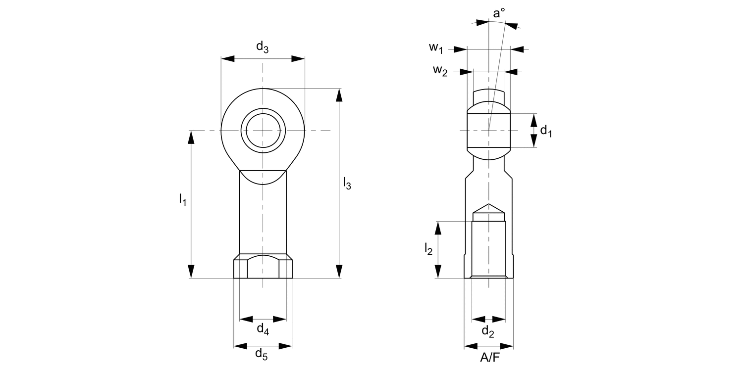 R3579 Plastic Rod End Female