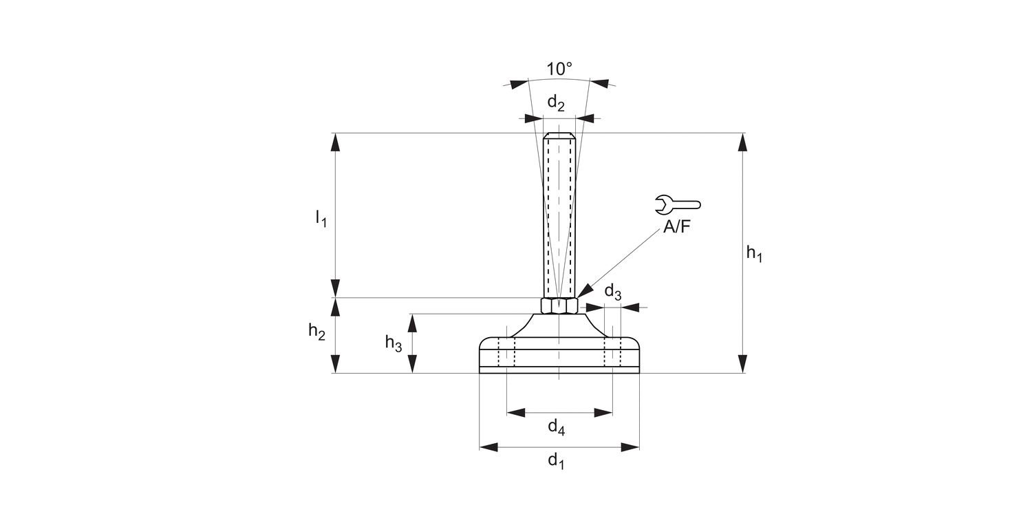 P2206 Plastic Levelling Feet