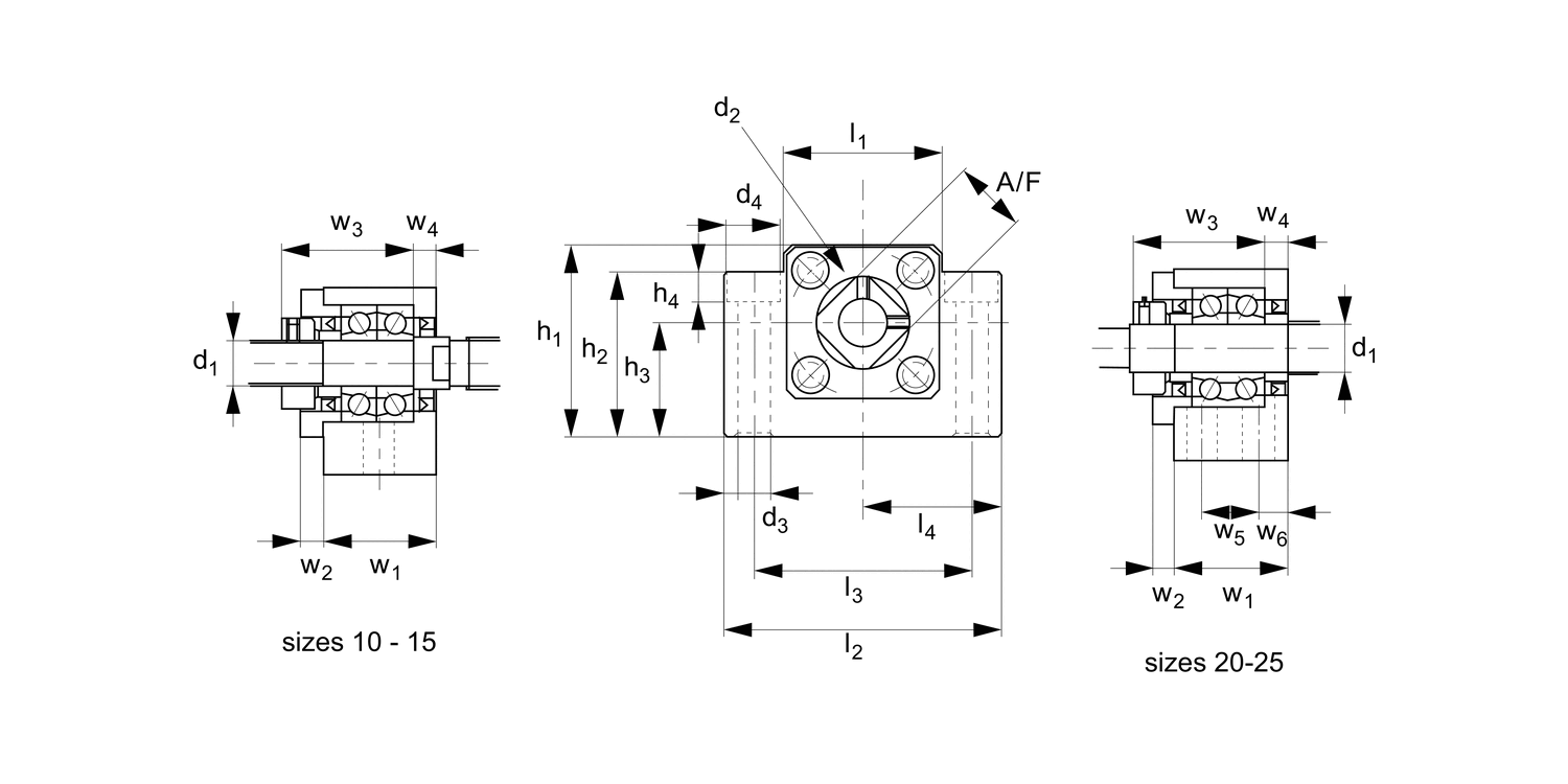 L1388 Fixed Rectangular Support Units (AK)