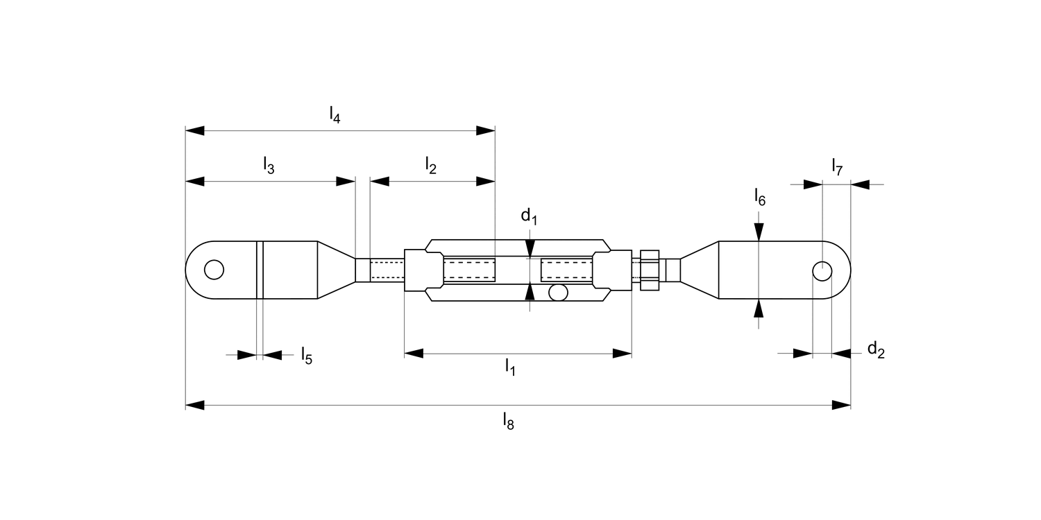 R3838 Plain End Turnbuckles