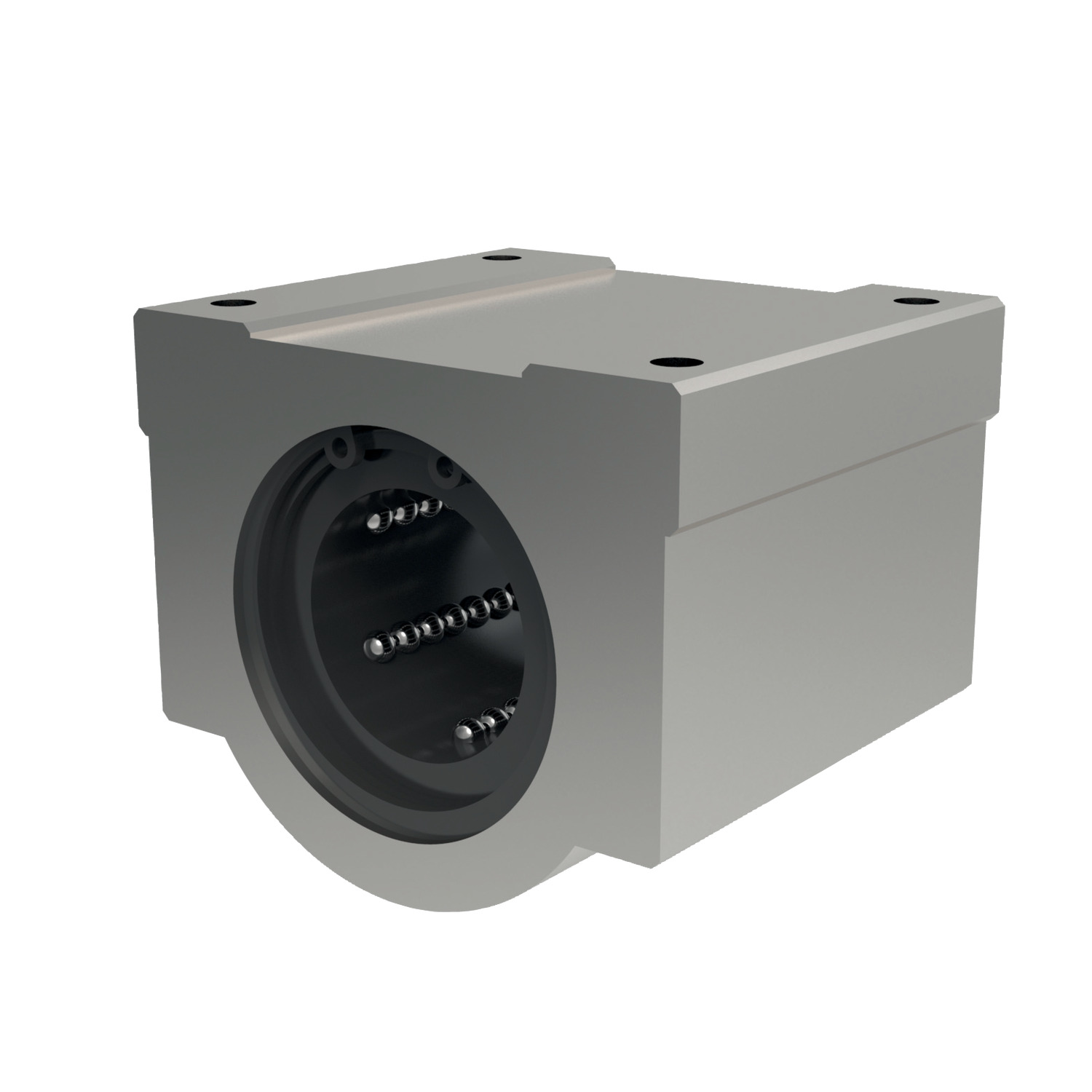 Stainless Linear Carriages Linear carriages closed, aluminium body with stainless steel linear bushing (for shafts 8mm to 25mm).