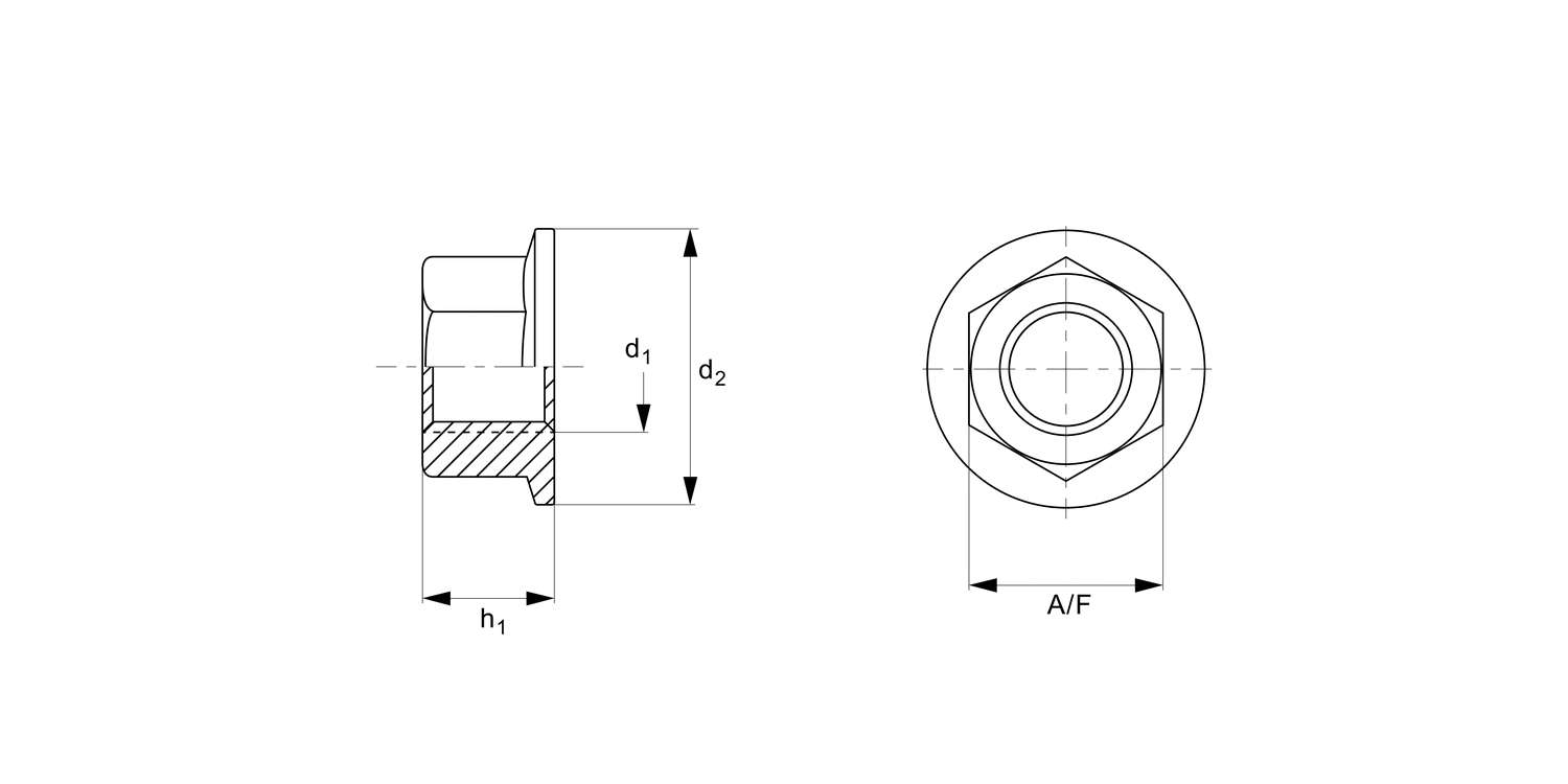 P0311.ZP Flanged Nuts