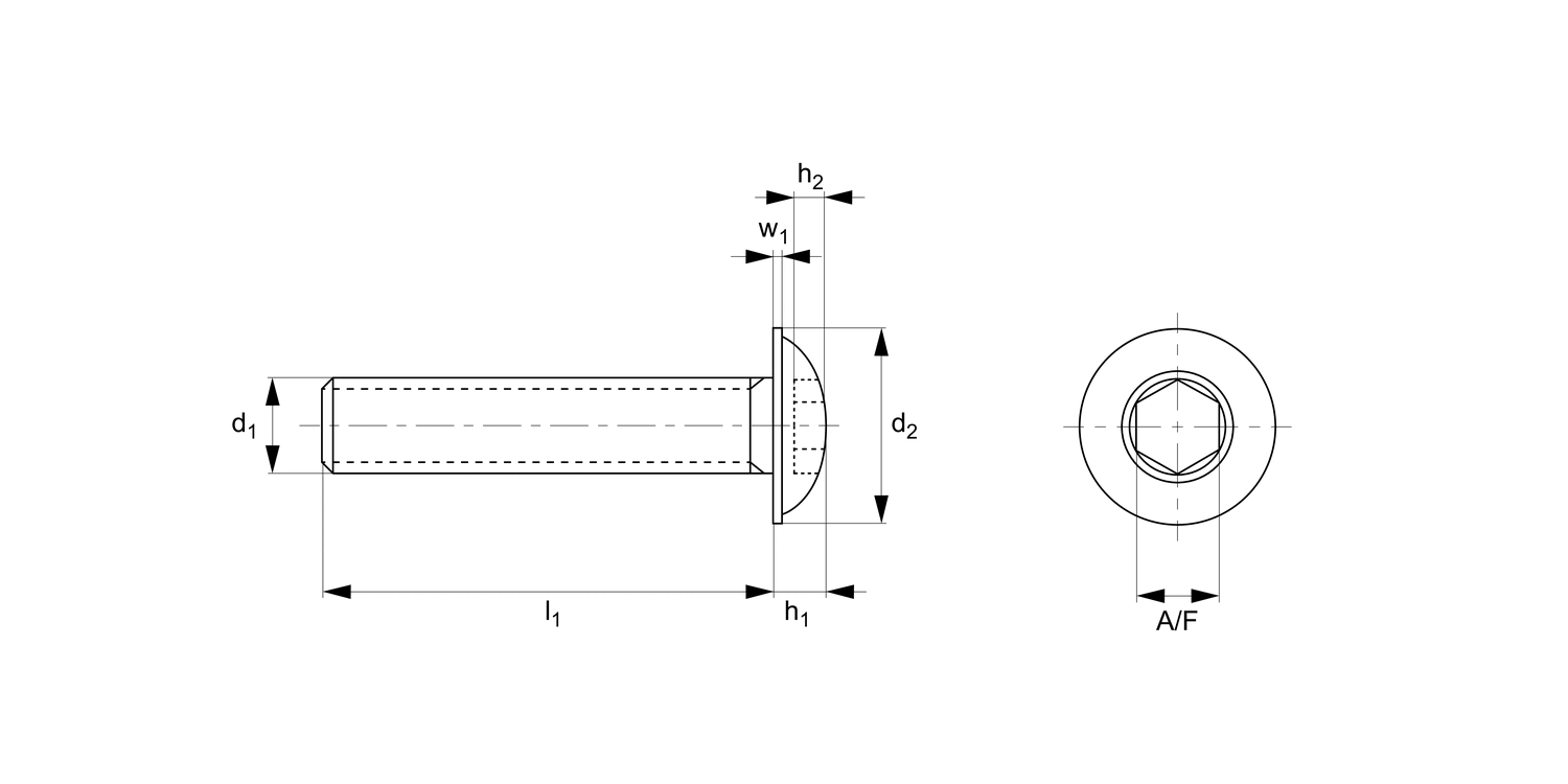 P0214.A4 Flanged Button Screws