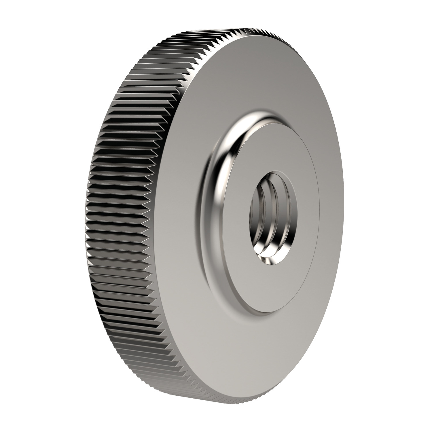 P0406.040-A2 Flat Knurled Nuts - SS. M 4 - 16 - 8 - 4