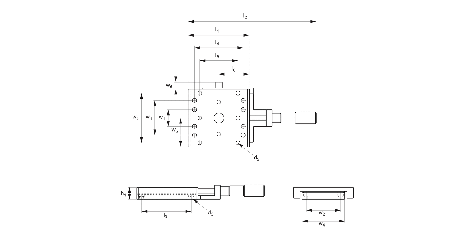 L3100.FH Front Micrometer Stages