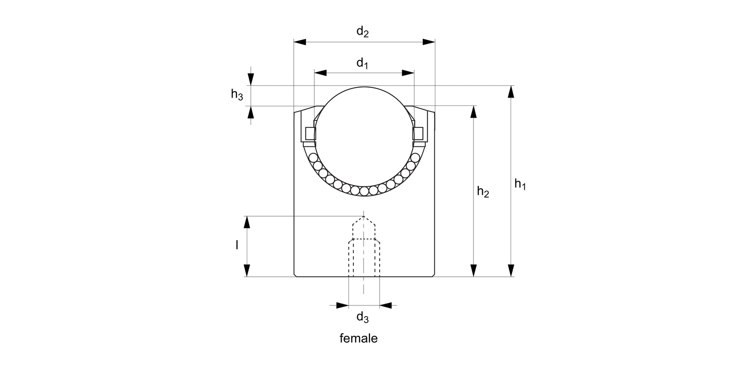 P2712 Threaded Ball Transfer Units