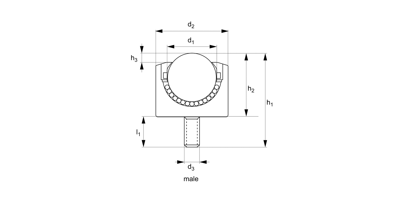 P2713 Threaded Ball Transfer Units