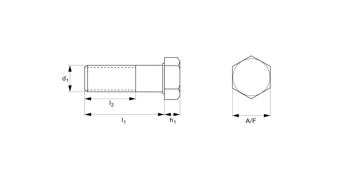 P0262.ZP Hexagon Head Bolts