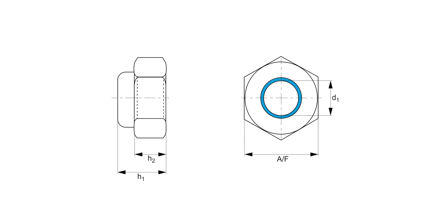 P0315.ZP Nylon Insert  Nuts - High Type