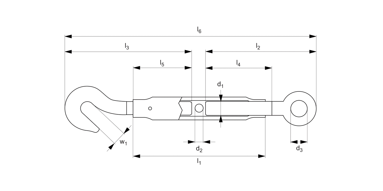 R3812 Hook & Eye Pipe Body Turnbuckles