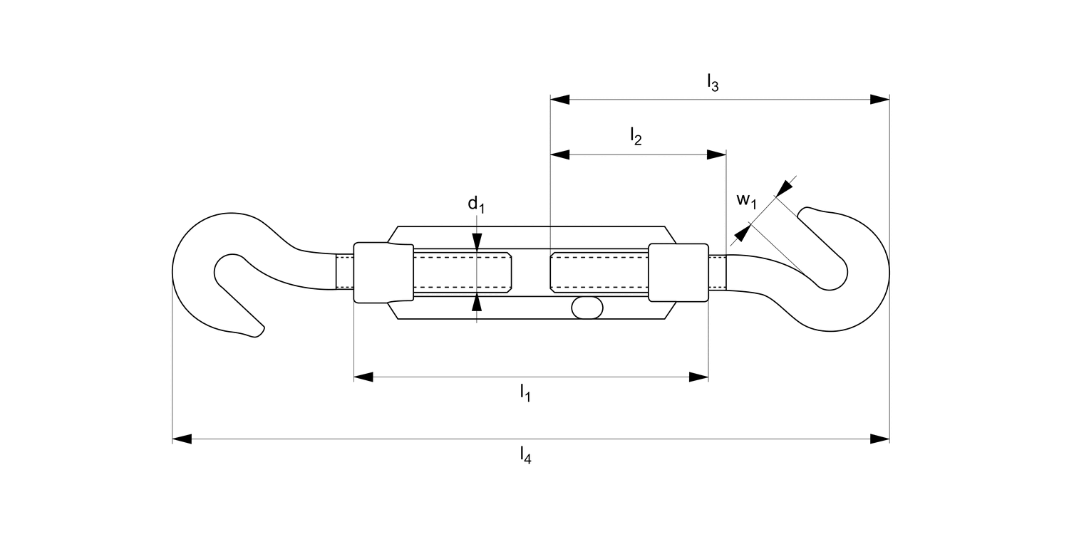 R3844 Hook End Turnbuckles